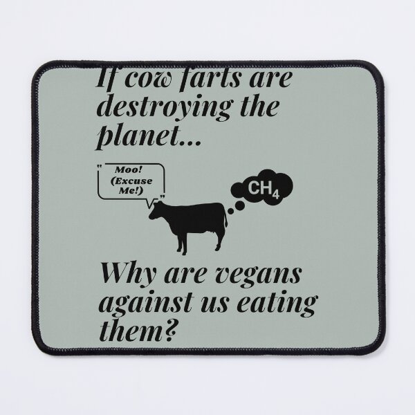 Item preview, Cow Farts Funny T-shirt For Meat Eaters designed and sold by OutdoorsZee1.