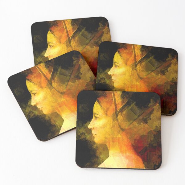 Item preview, Portrait of a young woman from 1400s reimagined in the 21st century - Vintage designed and sold by SirenSeventyOne.