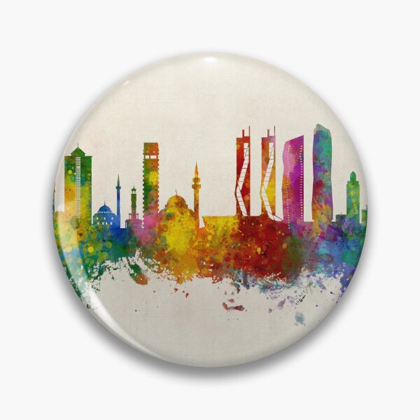 Item preview, Izmir Turkey Skyline designed and sold by ArtPrints.