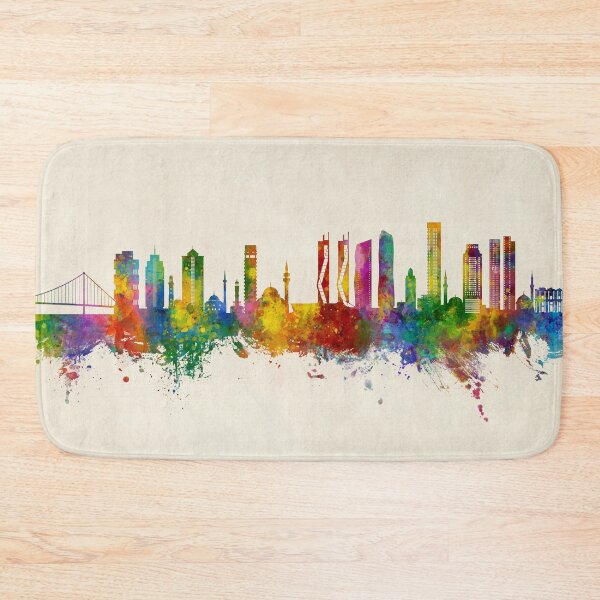 Item preview, Izmir Turkey Skyline designed and sold by ArtPrints.