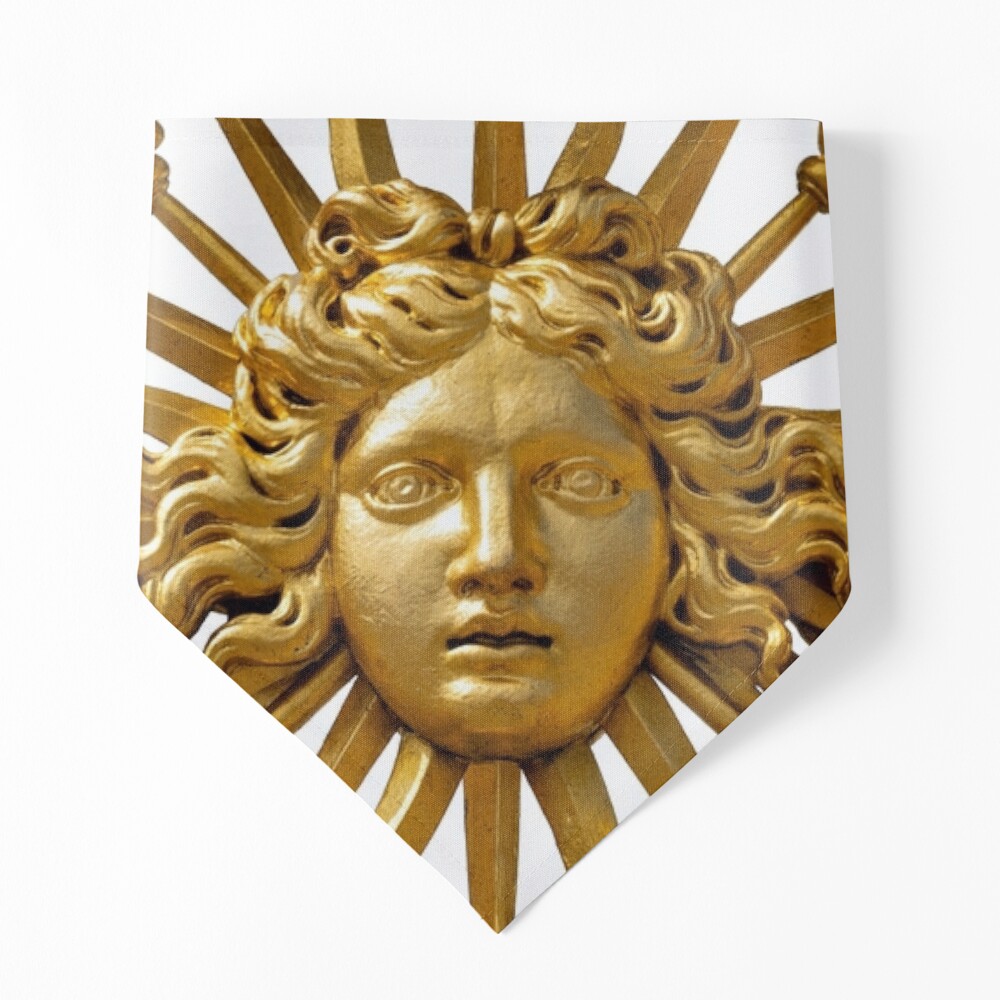 Symbol of Louis XIV the Sun King - Blue Background Jigsaw Puzzle