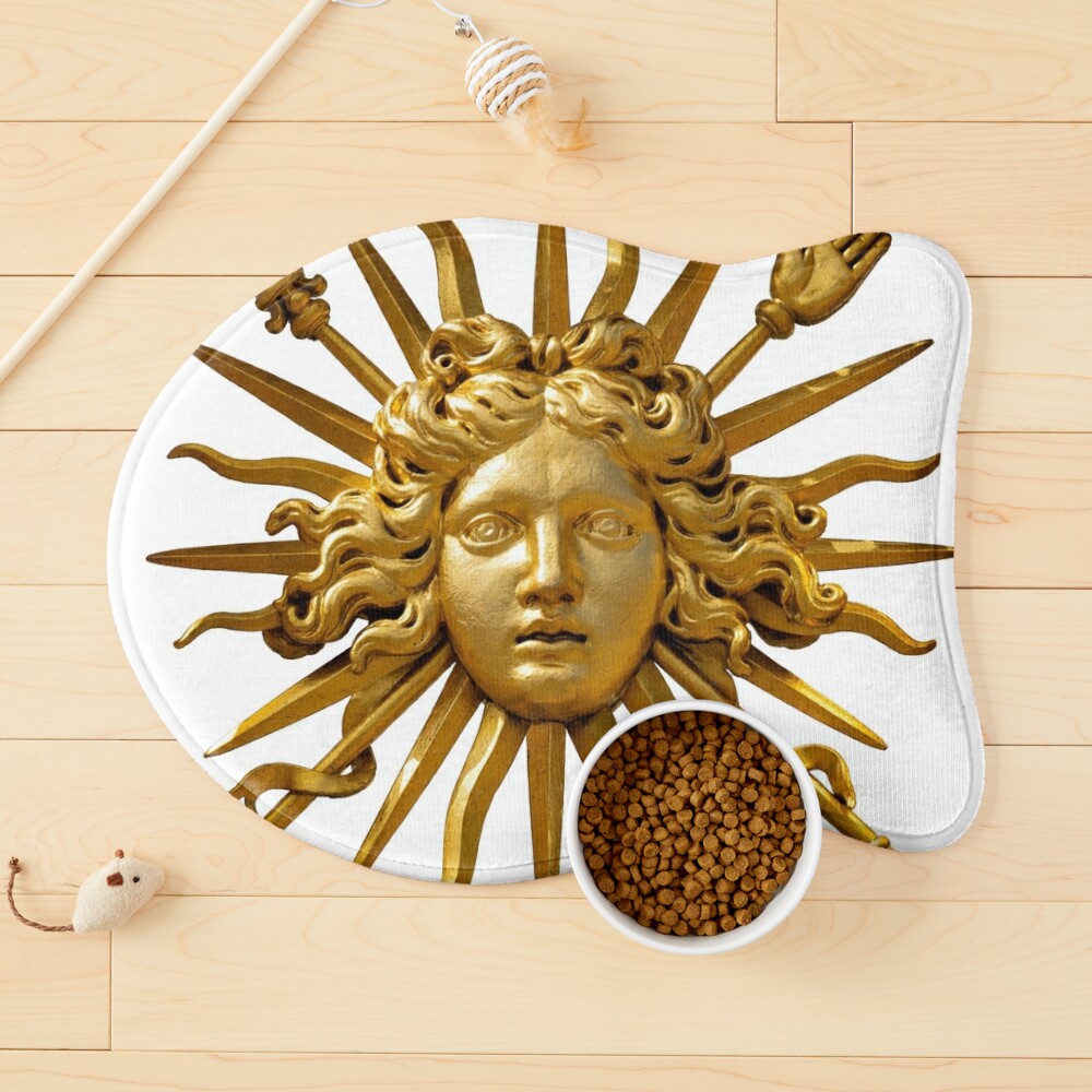 Symbol of Louis XIV the Sun King - Blue Background Jigsaw Puzzle