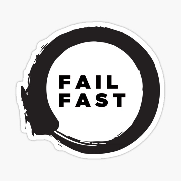Lean startup - Fail Fast Sticker