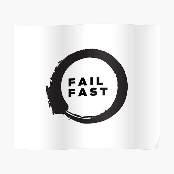 Lean startup - Fail Fast Poster