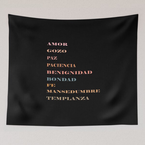 Item preview, Gálatas 5:22-23, Spanish Bible Verse designed and sold by Aryam Quotes.
