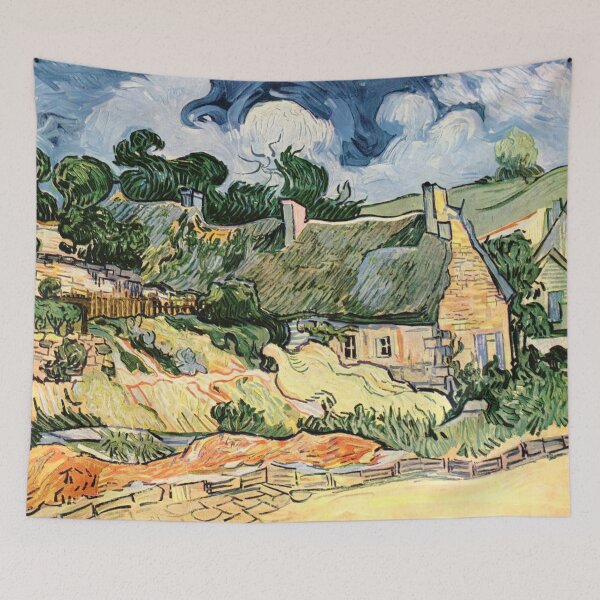 Item preview,  Vincent Willem van Gogh  Thatched Cottages at Cordeville designed and sold by OldTimeArt.