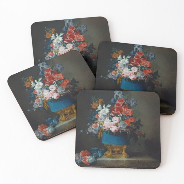 Item preview, Bouquet of Flowers in a Blue Porcelain Vase (1776) - Anne Vallayer Coster designed and sold by SALON DES ARTS.