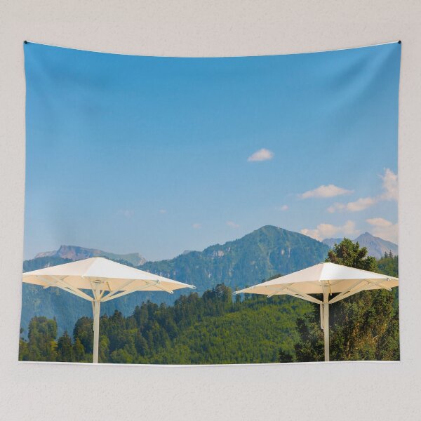 Item preview, Two Parasol with Mountain View designed and sold by Mats Silvan.