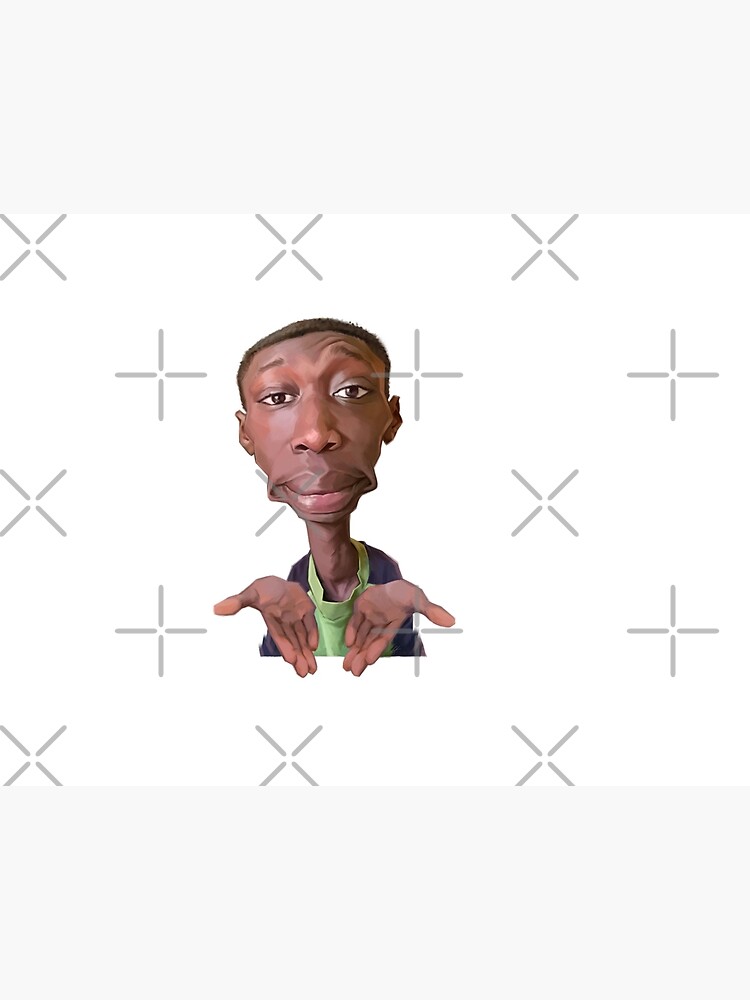 Khaby Lame Caricature Cutout by AlbertoAriasART