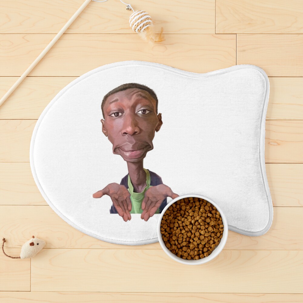 Khaby Lame Caricature Cutout Pet Mat