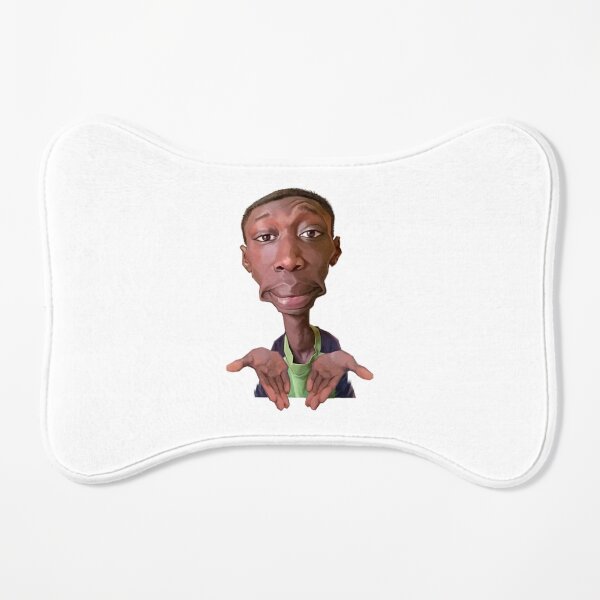 Khaby Lame Caricature Cutout Dog Mat