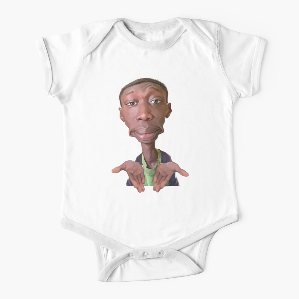 Khaby Lame Caricature Cutout Baby One-Piece