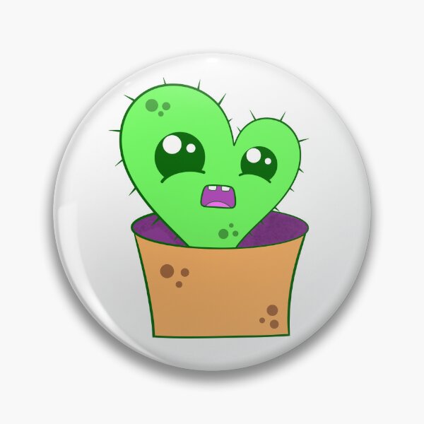Item preview, Cactus in Heart Shape Kawaii Doodle designed and sold by magicmandy.