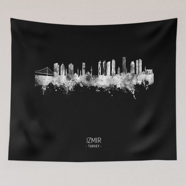 Aperçu de l'œuvre Izmir Turkey Skyline créée et vendue par ArtPrints.