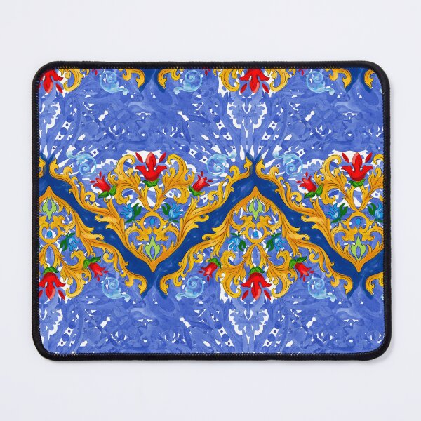 Item preview, Sicilian tiles,mediterranean,blue tiles ,lemons  designed and sold by MariaMarinova.