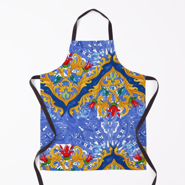 Item preview, Sicilian tiles,mediterranean,blue tiles ,lemons designed and sold by MariaMarinova.