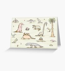 Dinosaurs Greeting Card