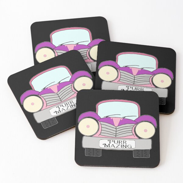 Item preview, Afrikaans, Old Car Pink and Purple Purr-Mazing designed and sold by Hypnotees.