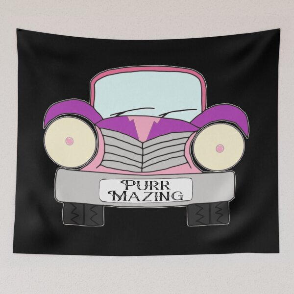 Item preview, Afrikaans, Old Car Pink and Purple Purr-Mazing designed and sold by Hypnotees.