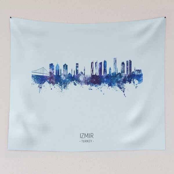 Aperçu de l'œuvre Izmir Turkey Skyline créée et vendue par ArtPrints.
