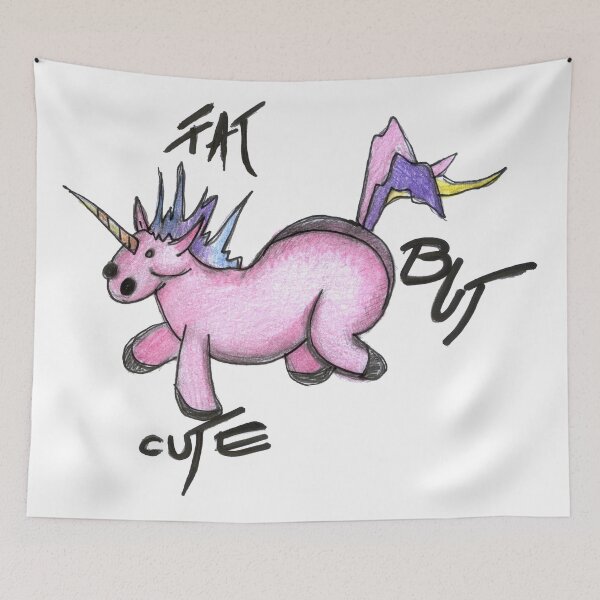 Item preview, Fat But Cute Unicorn Lover Gift designed and sold by HighArtDesigns.