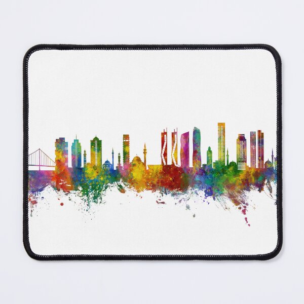 Item preview, Izmir Turkey Skyline designed and sold by ArtPrints.