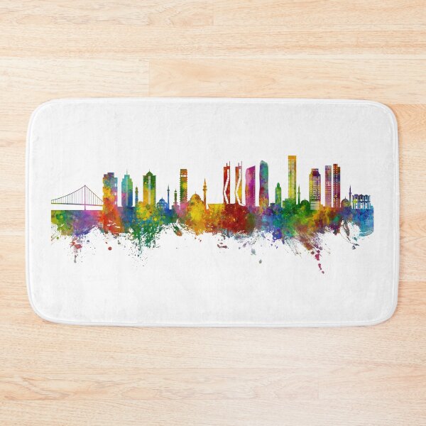 Item preview, Izmir Turkey Skyline designed and sold by ArtPrints.