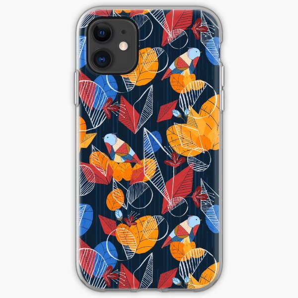 Birds And Leaves iPhone Soft Case