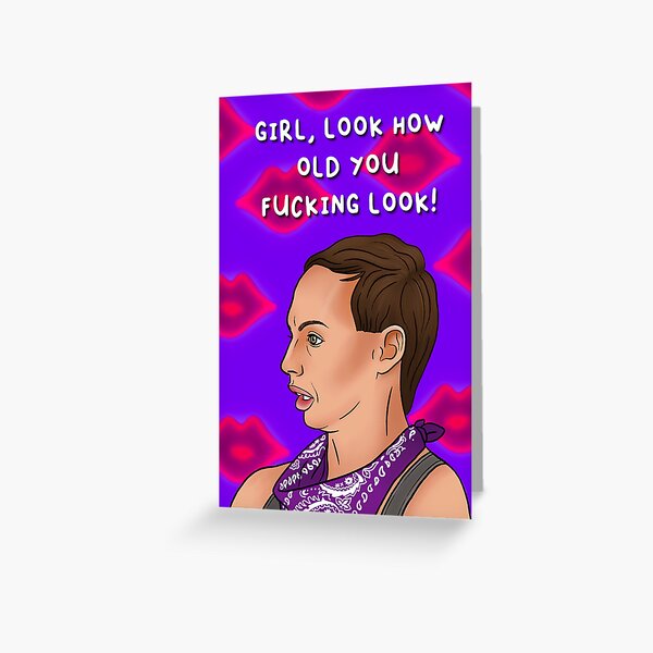Item preview, Alyssa Edwards drag queen birthday card. designed and sold by Swish & Scribble.