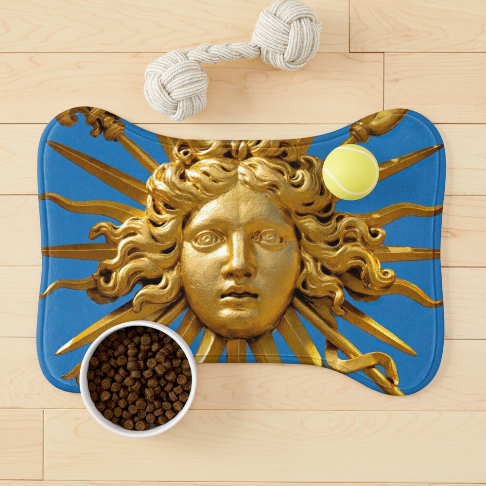 Symbol of Louis XIV the Sun King - Blue Background Jigsaw Puzzle