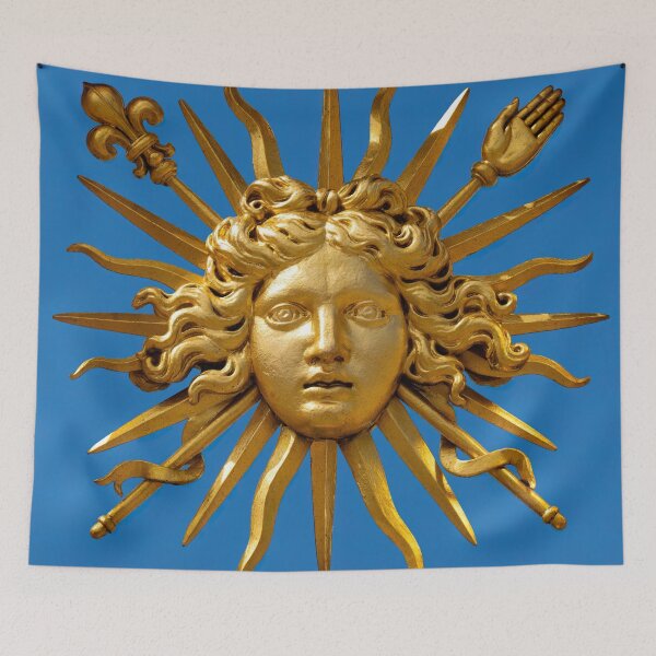 Item preview, Symbol of Louis XIV the Sun King - Blue Background designed and sold by Ulysse Pixel.