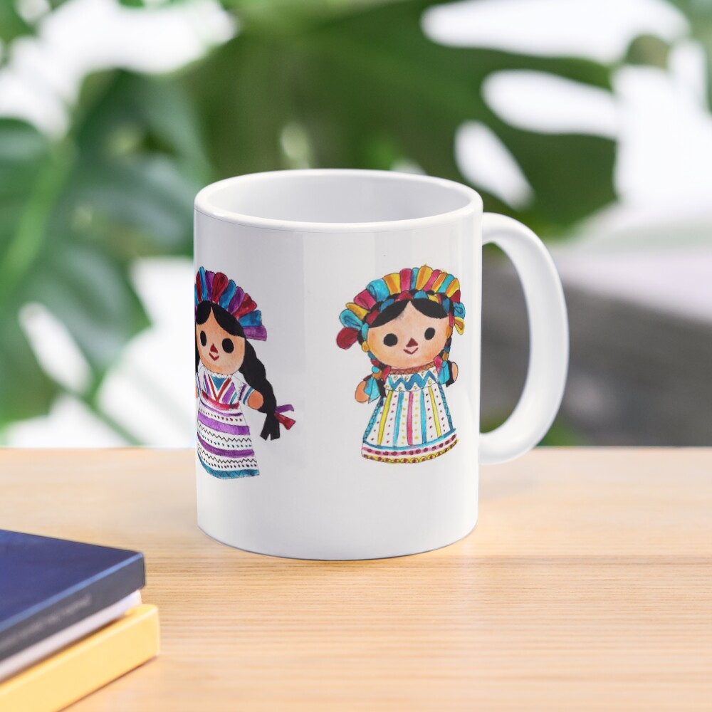 muñequita mexicana para colorear