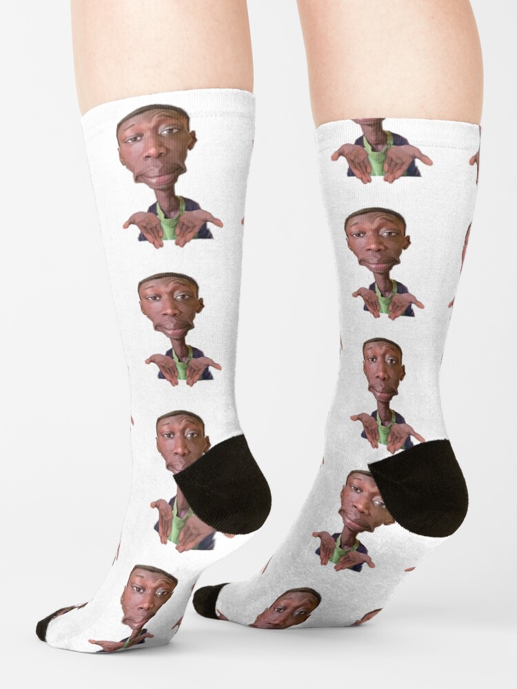 Alternate view of Khaby Lame Caricature Cutout Socks