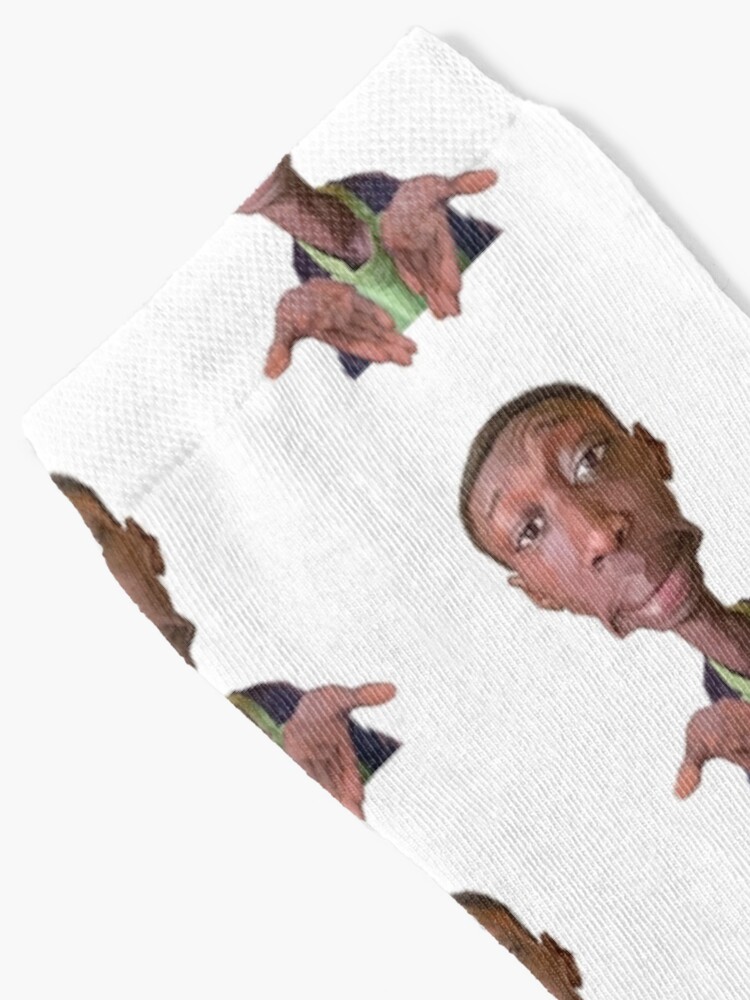 Alternate view of Khaby Lame Caricature Cutout Socks