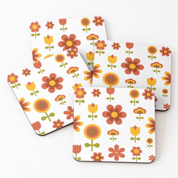 Item preview, retro flowers designed and sold by Pattern King.