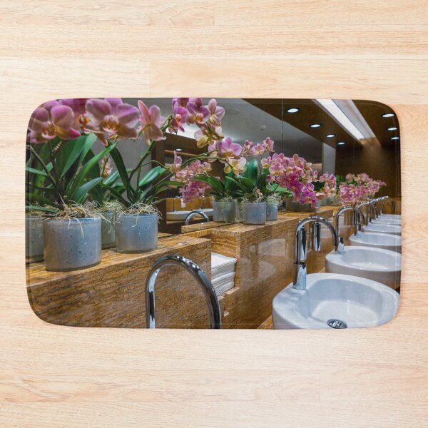 Item preview, Orchid Flower in a Elegant Bathroom with Sinks designed and sold by Mats Silvan.