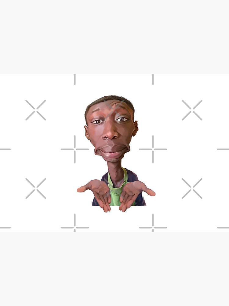Khaby Lame Caricature Cutout by AlbertoAriasART