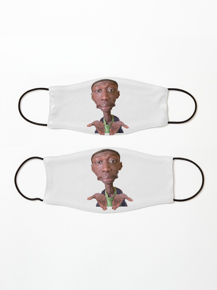 Alternate view of Khaby Lame Caricature Cutout Mask