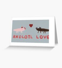 Axolotl Love Greeting Card