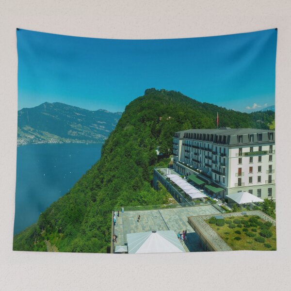 Item preview, Hotel Five Stars Palace in Bürgenstock over Lake Lucerne and Mountain designed and sold by Mats Silvan.