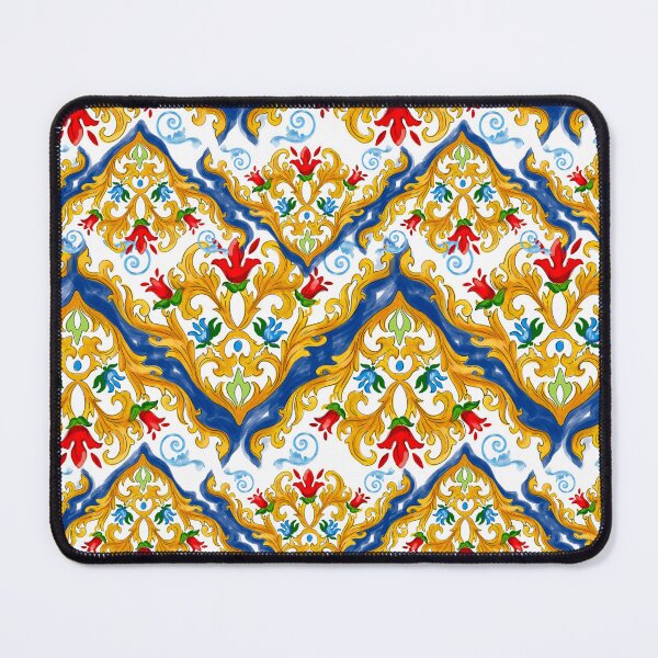 Item preview, Sicilian tiles,mediterranean,blue tiles ,lemons  designed and sold by MariaMarinova.