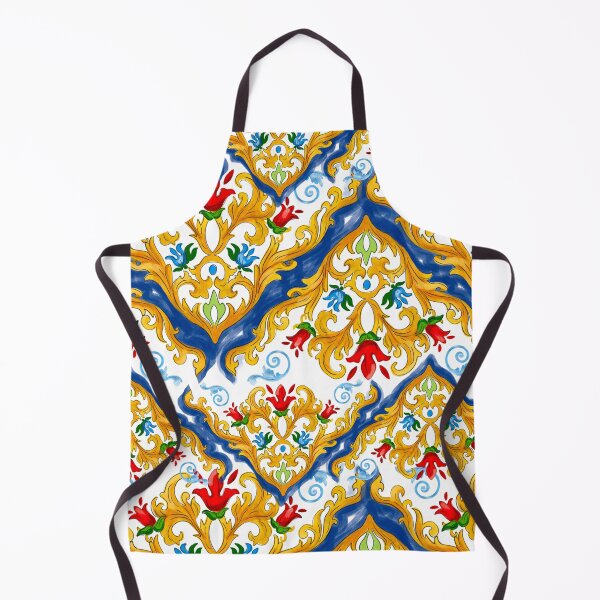 Item preview, Sicilian tiles,mediterranean,blue tiles ,lemons designed and sold by MariaMarinova.