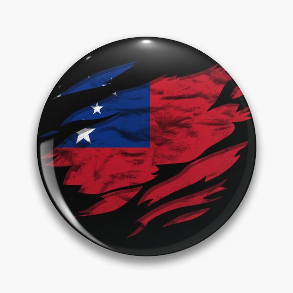 Item preview, Ripped Rip Open Samoa Flag Palm designed and sold by rafaeltto.