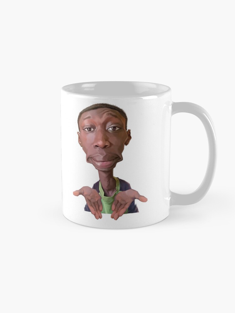 Alternate view of Khaby Lame Caricature Cutout Coffee Mug