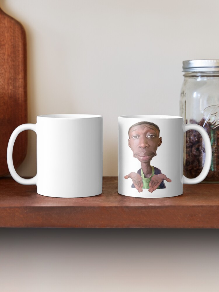 Alternate view of Khaby Lame Caricature Cutout Coffee Mug