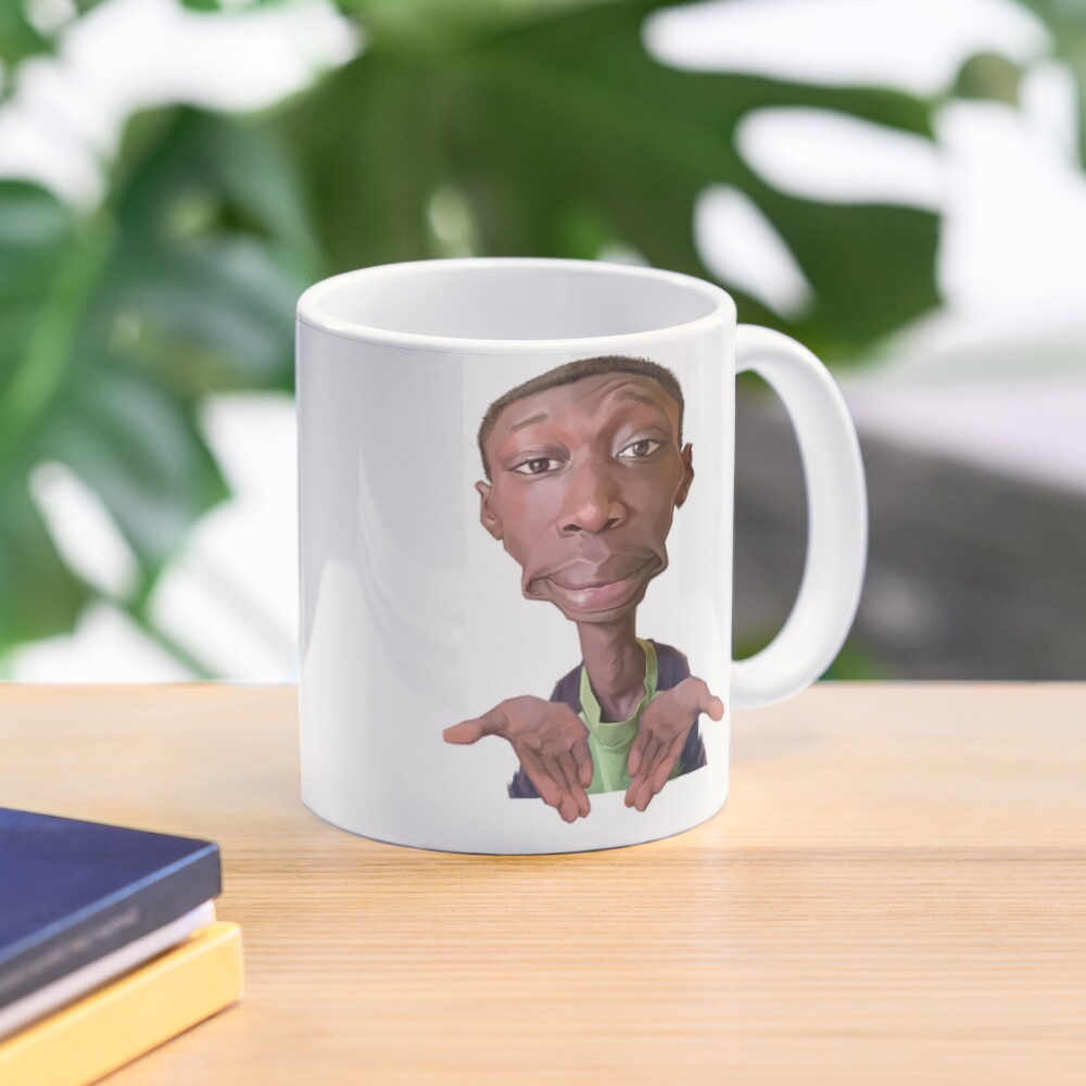 Khaby Lame Caricature Cutout Coffee Mug