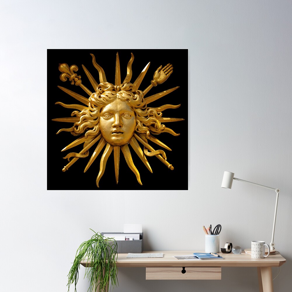 Symbol of Louis XIV the Sun King - Transparent Background