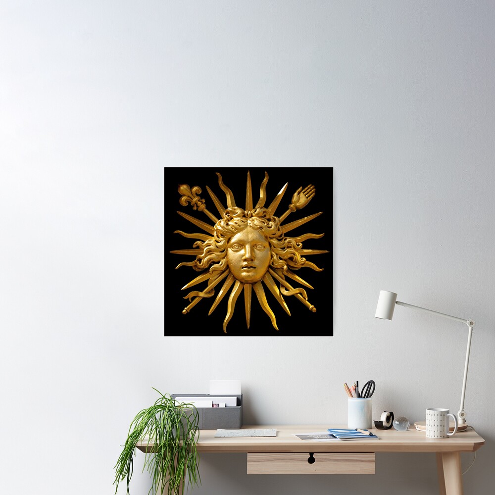 Symbol of Louis XIV the Sun King - Transparent Background Active