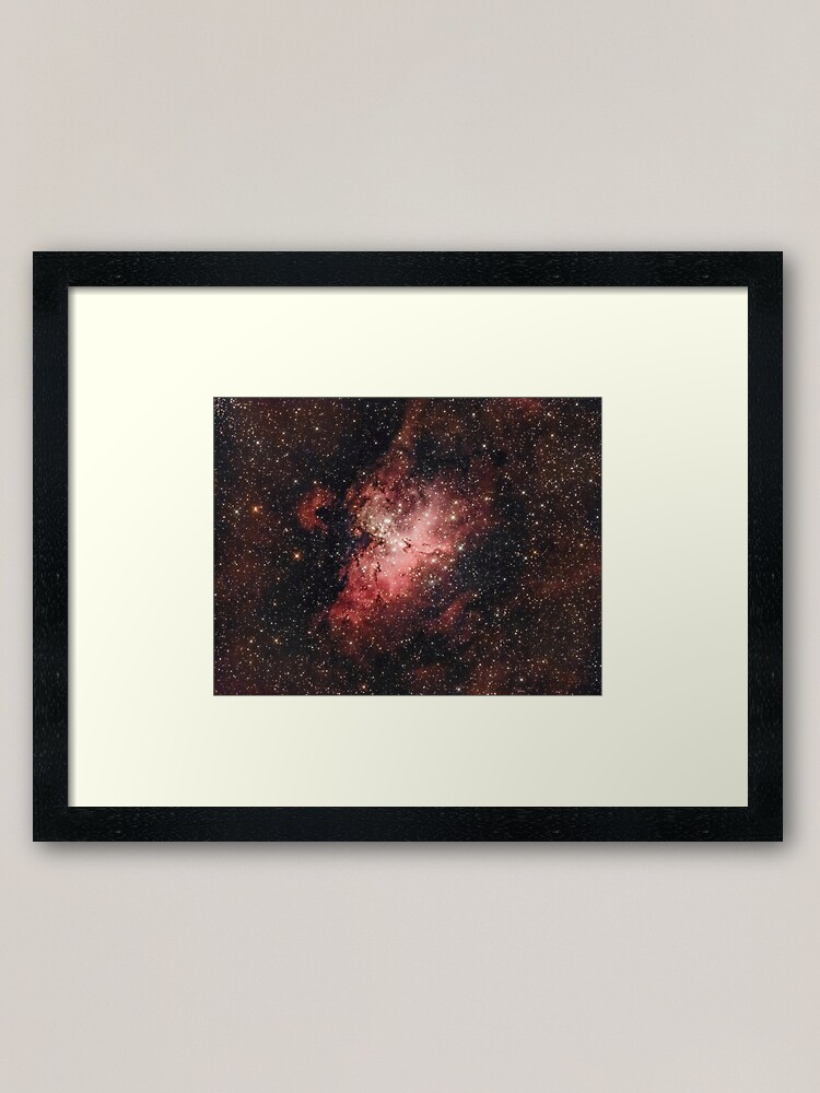 Alternate view of Eagle Nebula (Hubble's "Pillars Of Creation") Framed Art Print