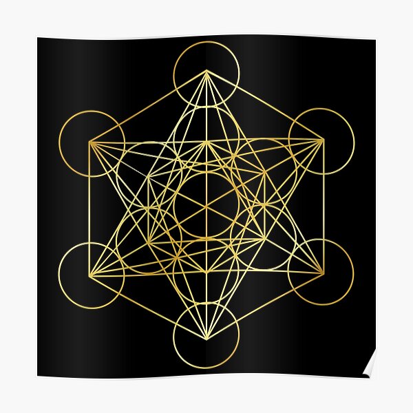 "Metatron's Cube" Poster for Sale by modymada Redbubble